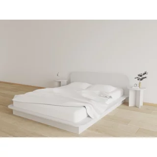 🛏️Po Furniture เตียงมินิมอล 5 ฟุต ฐานสูง 150 mm. เรียบง่ายดูดีเข้าได้กับห้องหลายสไตล์ 🛏️**สินค้าประกอบเอง**