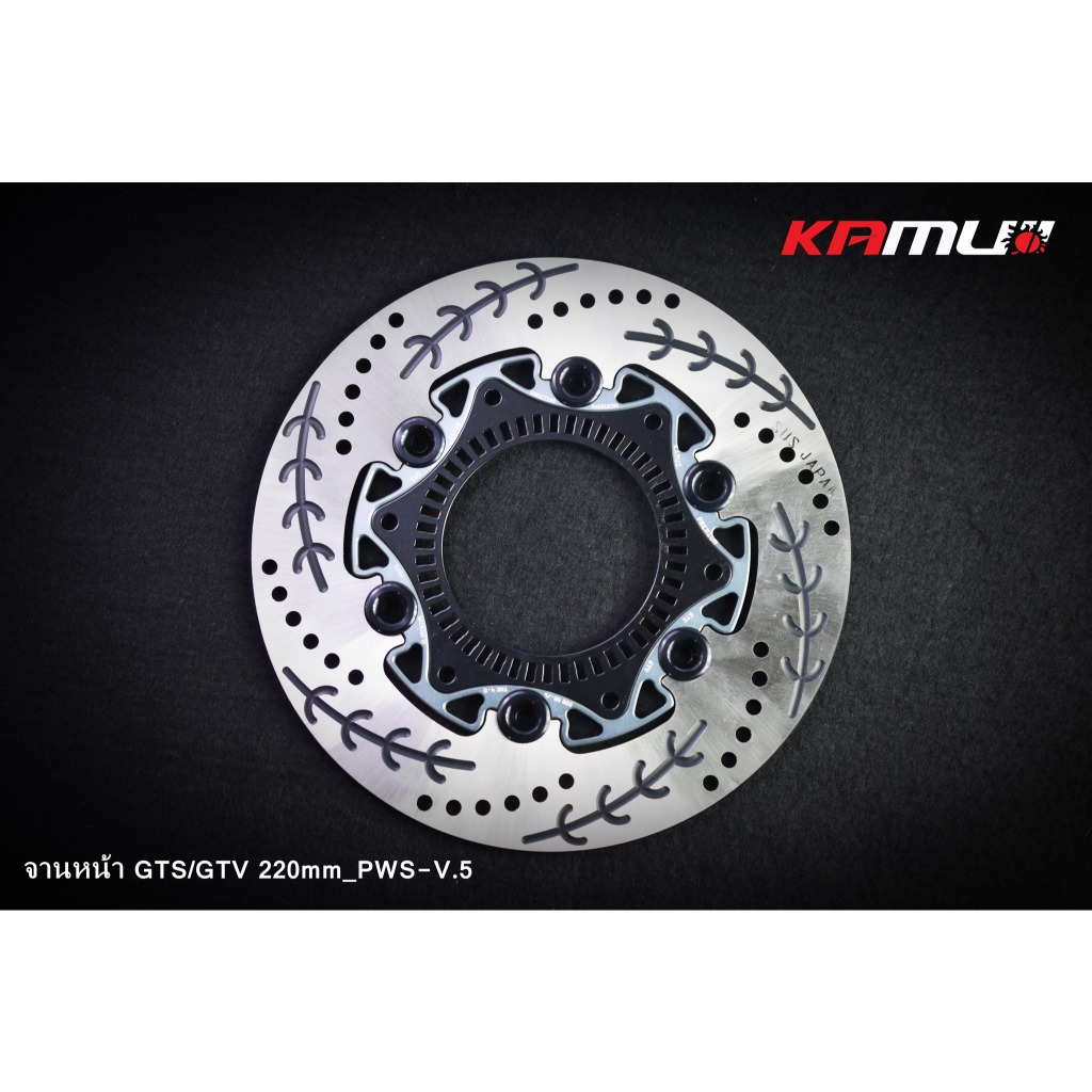 VESPA GTS-GTV 6หมุด #จานดิสก์ Vespa  GTS-GTV ขนาด 220 มิล. PWS-V.5(0384)
