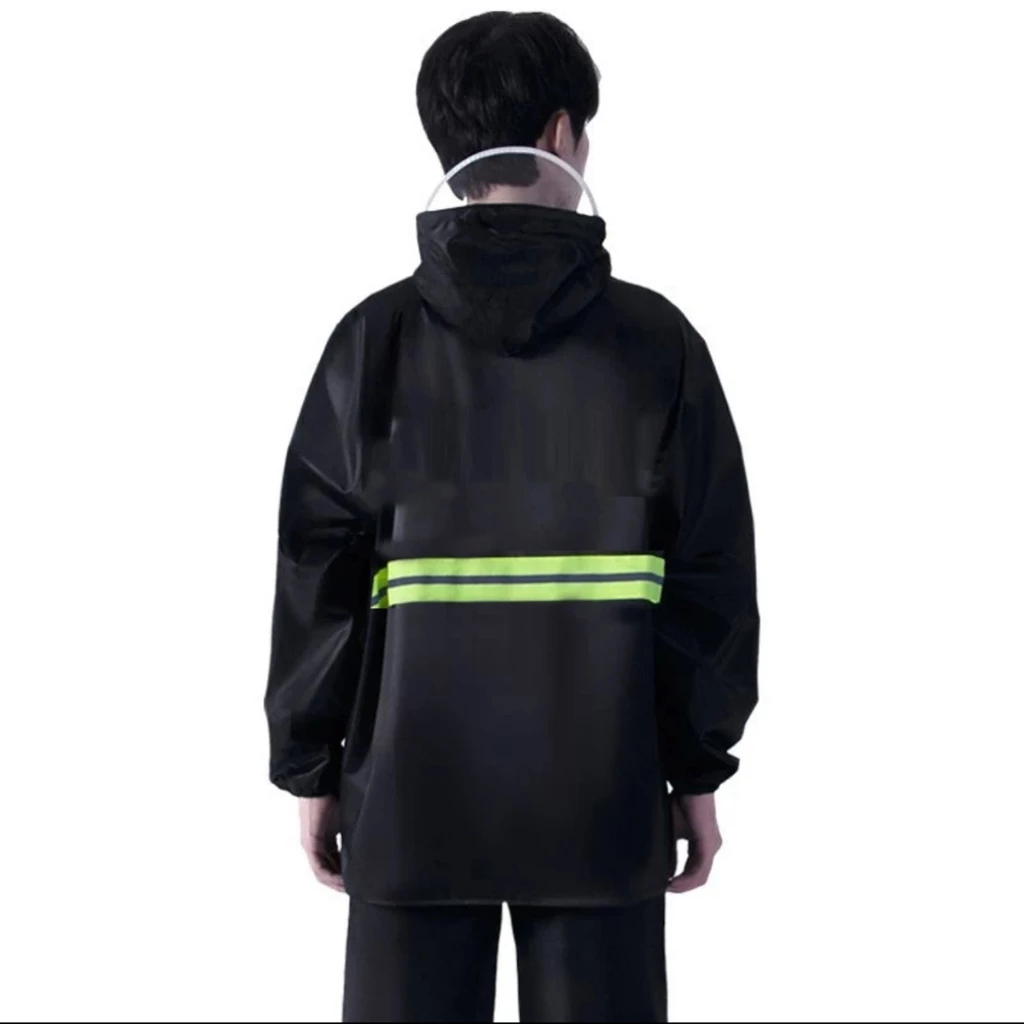 เสื้อกันฝน Alitech สีกรมท่า แถบสะท้อนแสง XL 2XL 3XL 4XL thumbnail 4