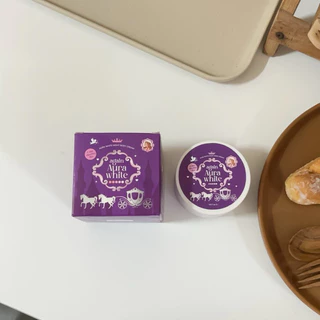 พร้อมส่ง/ส่งฟรี ครีมเผือก💜มีเทสสบู่ในกล่อง [ ล็อตใหม่ ]Again Aura white ครีมเผือก