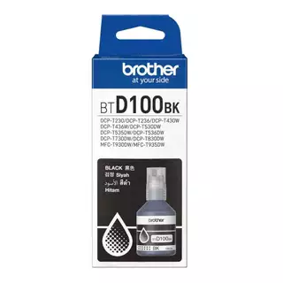 INK (หมึกสำหรับเครื่องพิมพ์) BROTHER BTD100BK 108 ML 7,500 PAGE - BLACK