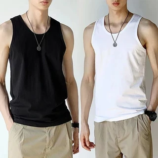 เสื้อกล้ามผู้ชายเทรนด์แฟชั่นสำหรับผู้ชายกีฬาและออกกำลังกายเสื้อกล้ามสายเดี่ยว