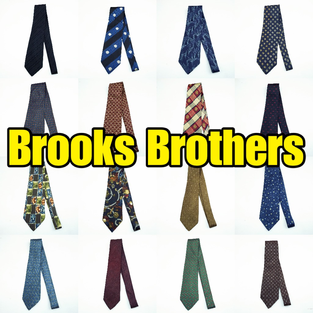 เนคไท Brooks Brothers Necktie Brooks Brothers – เนคไทแบรนด์เนม Luxury Necktie เนคไทมือสอง