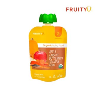 FruityU Apple Carrot Butternut Squash Chia อาหารเด็กบด ออร์แ…