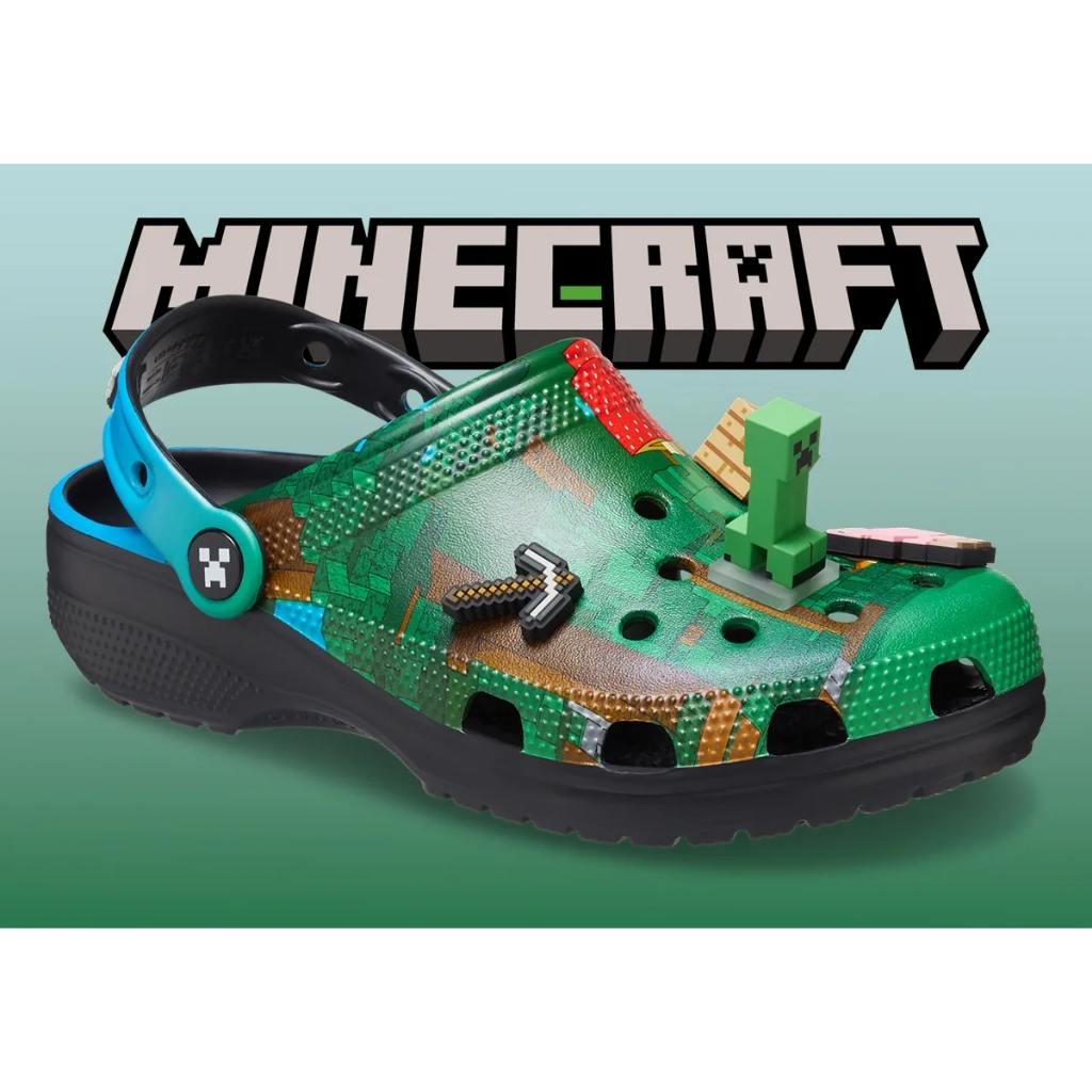 Crocs ครอคส์ รองเท้าแตะ รองเท้าแบบสวม ND UX Minecraft x Classic Clog 210829-90H (2890) - รูปที่ 2