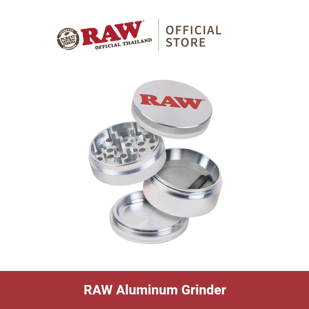 เครื่องบด RAW Aluminum Grinder เครื่องบดผง คุณภาพดีจาก Raw Thailand