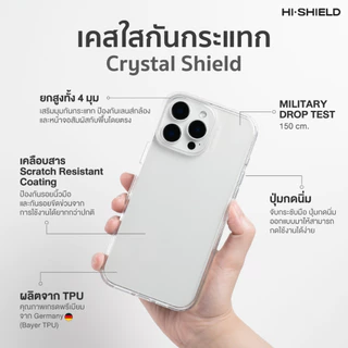 HI-SHIELD เคสใสกันกระแทก iPhone รุ่น Daisy S012 [เคส iPhone17,iPhone16,iPhone15,iPhone14,iPhone13,iPhone12]