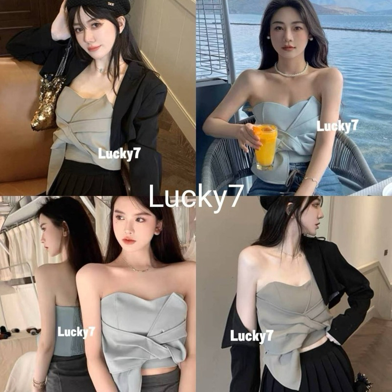 BY IRa Tube top เกาะอกดีเทลผูกโบว์ด้านหน้า ใส่แล้วดูดีเวอร์