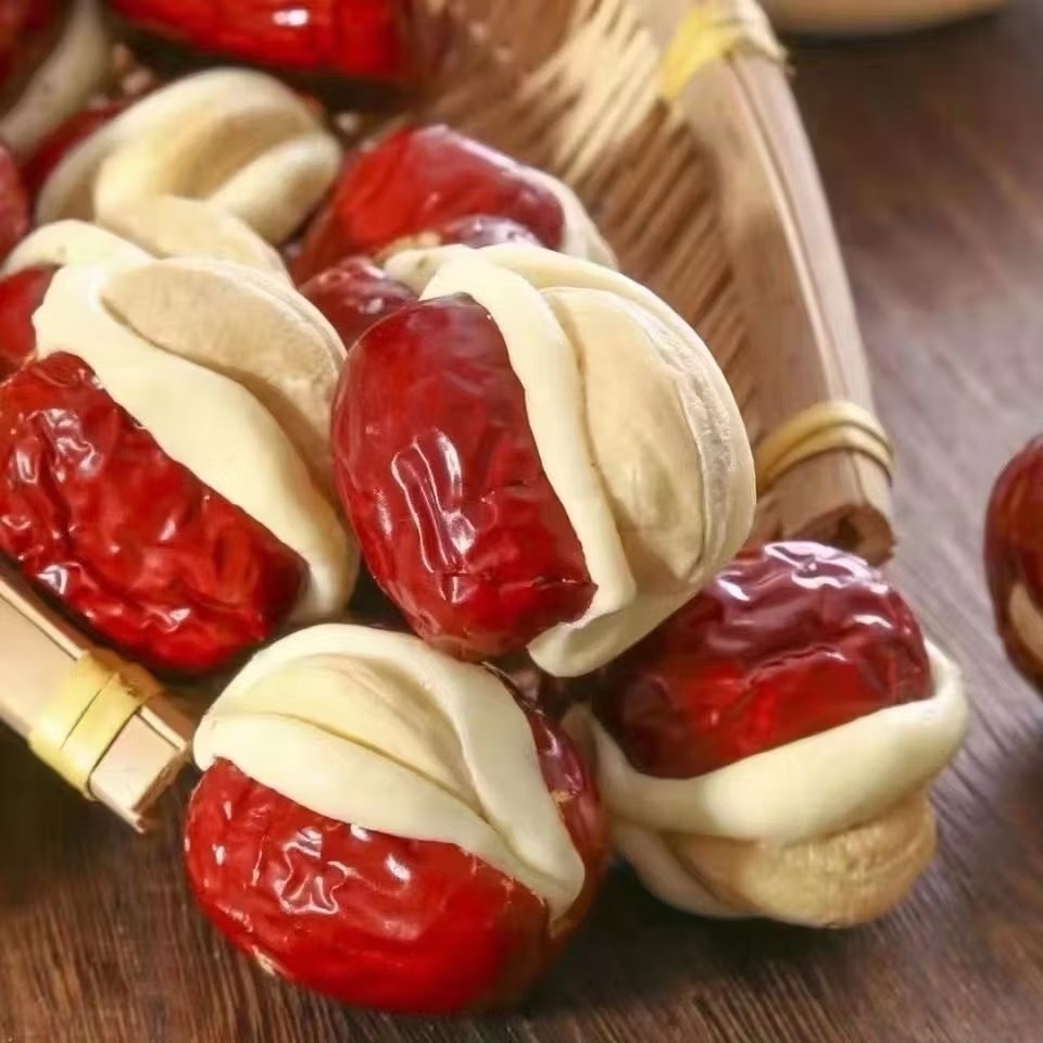 พุทราอบแห้ง พุทรานมชีส ไส้อัลมอนด์ หอม มัน อร่อยเคี้ยวเพลิน อร่อยทานง่าย