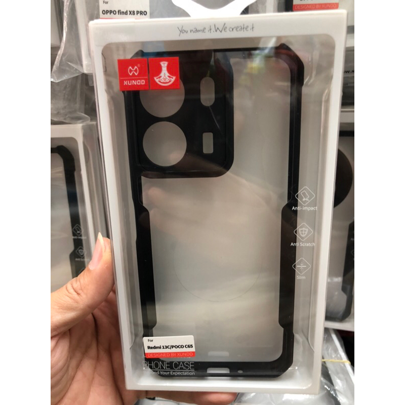 ((พร้อมส่ง)) เคส XUNDD แท้ 💯% POCO C65 /Redmi 13C เคสแบบกันกะแทกหลังใส กันกล้อง