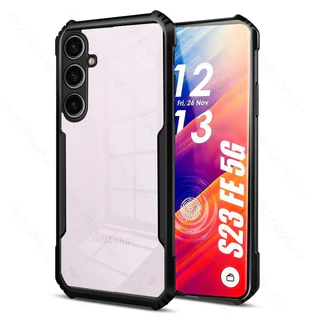 เคสขอบดำ หลังใส HHL สำหรับ For Samsung A37 A57 A07 A17 A06 A16 A15 A05 A05S A26 A36 A56 A25 A35 A55 AS23FE S24FE