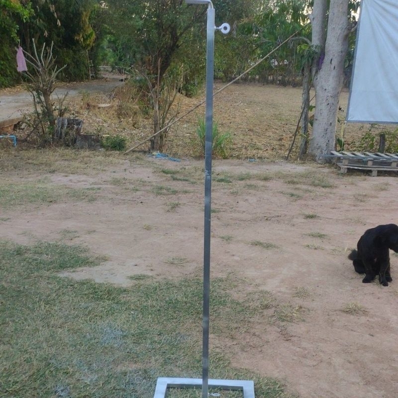 เสาเหล็กยืดได้สูงสุด2.8เมตรต่ำสุด1.5เมตร เฉพาะเสาไม่รวมฐาน