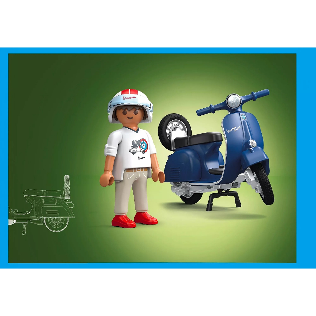 Playmobil 71622 Vespa 1969 Sprint Veloce blue แอคชั่นฟิกเกอร์ เวสป้า Sprint Veloce 150 ปี 1969 สีฟ้า
