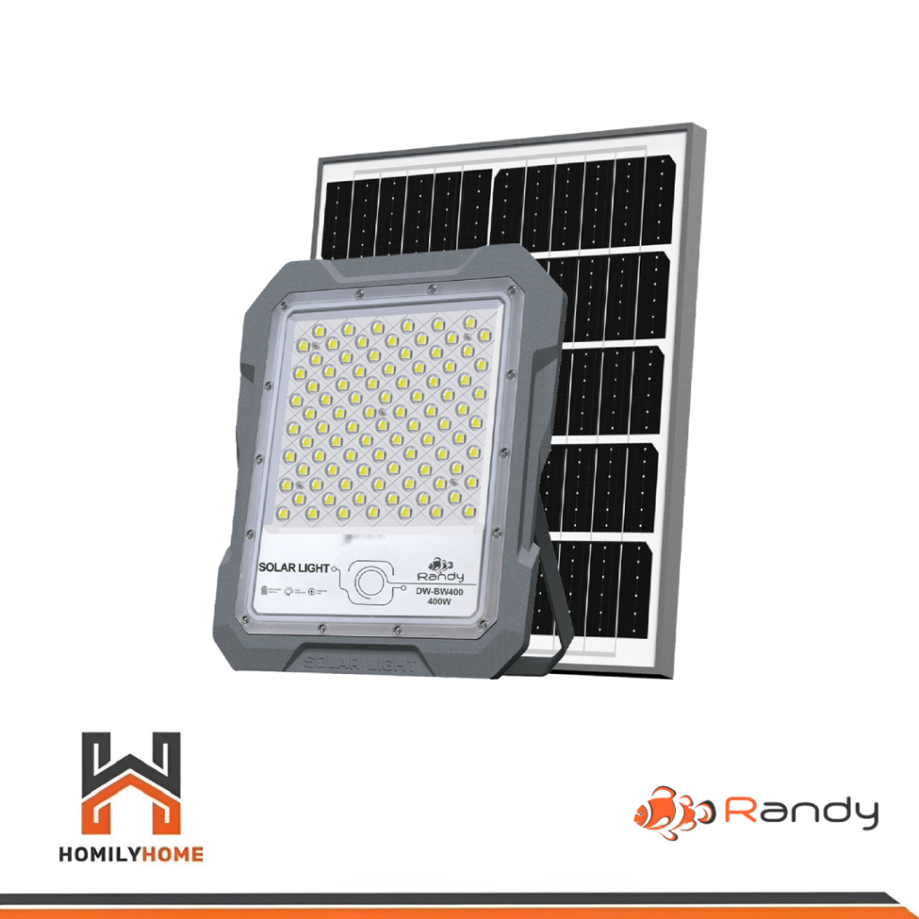 ส่งฟรี! RANDY ไฟโซล่าเซลล์ รุ่น Sport X 100W 200W 400W 600W 800W 1200W ไฟสปอร์ตไลท์ โซล่าเซลล์