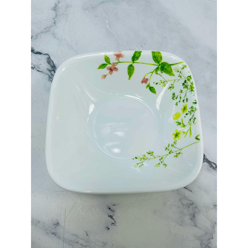 CORELLE : ถ้วยสึ่เหลี่ยม 13x13x3.5ซม.MADE IN USA. (SunA: cor7)