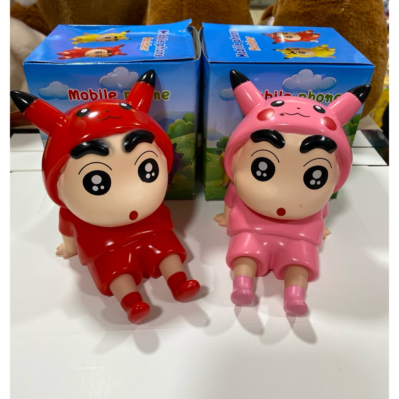 🔥พร้อมส่งในไทย🔥ขาตั้งมือถือ (มีกล่องใส่)ลายเครยอนชินจังใส่ชุดนอน ชินจังขี้เกียจ สุดน่ารัก แข็งแรงทนทาน