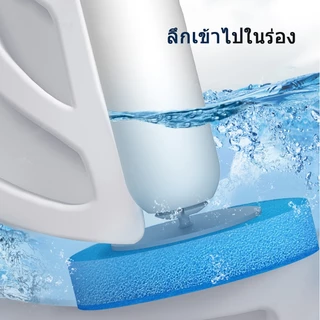 ecoco ที่ขัดห้องน้ำ พร้อมแผ่นน้ำยาใช้แล้วทิ้ง แปรงล้างห้องน้ำ ขัดชักโครก ไม้ขัดส้วม รุ่น E2103/E2132