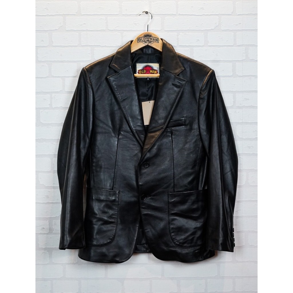 เสื้อสูทหนังแท้ สูทผู้ชาย เสื้อสูทผู้ชายสำเร็จรูป ตัดเสื้อสูท l^m รุ่น Meit Man jacket หนังแกะแท้ แบ