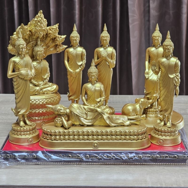 พระประจำวันเกิดฐานกว้าง3.5นิ้วสูง9นิ้วเเถมฟรีฐานรอง