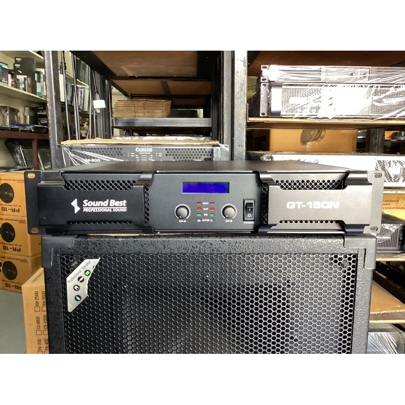 แอมป์ขยาย SOUND BEST GT-150N 300x300W หน้าดิจิตอล