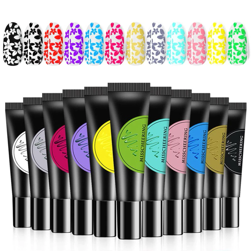 สีปั้มลายเล็บ แบบเจลต้องเข้าอบ Misschering