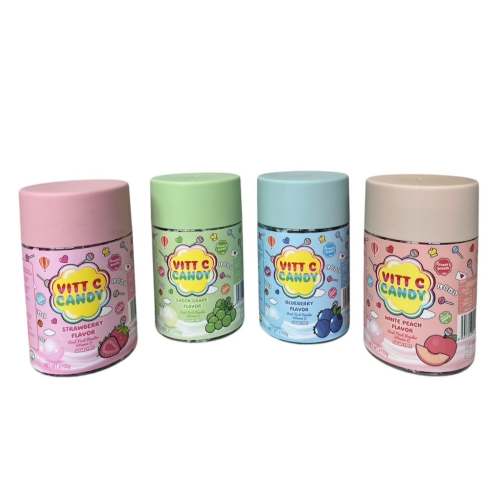 Vitt C candy sugar free 102 g. ประมาณ 100 เม็ด ลูกอม