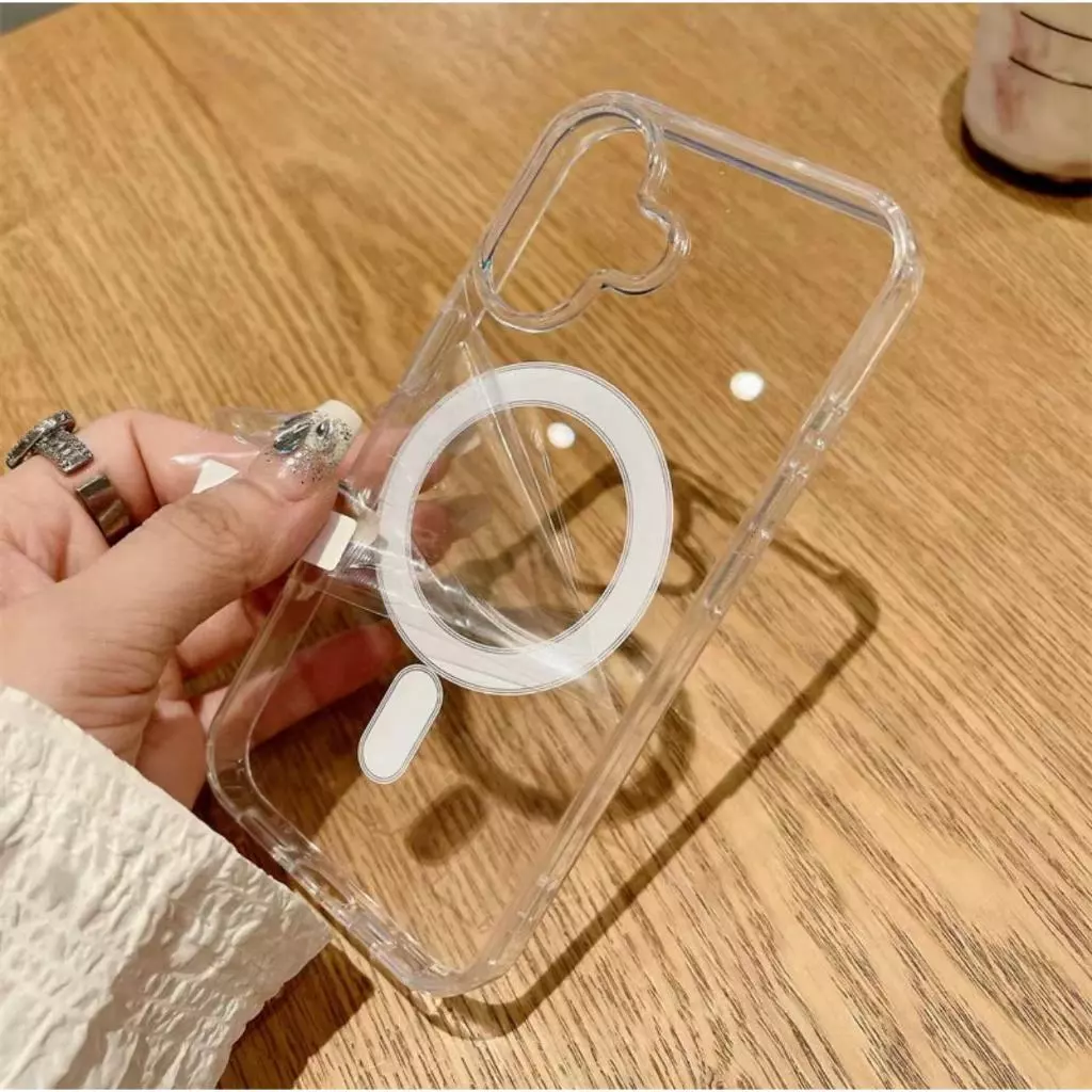 จัดส่งทันที เคส แม่เหล็ก ชาร์จได้ แบบใส สําหรับ iPhone 16 16e 17e 15 14 13 12 11 Pro,Max,Plus,mini X  Xr Xsmax 6,7,8 038 thumbnail 8