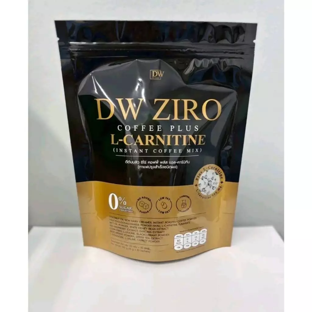 (แท้จากแบรนด์)รอทใหม่ กาแฟดีดับบลิว DW Coffee Ziro  ดี ดับบลิว คอฟฟี่ ซิโร่  คุมหิว เผาผลาญ ห่อละ10 ซอง thumbnail 10