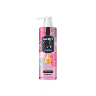 [2 ขวด]แพรอทครีมอาบน้ำ ออยล์อินบาธ เลิฟลี่ ยัง 400มล. Parrot Oil In Bath Oil Lovely Young 400 ML สบู่เหลว Liquid soap