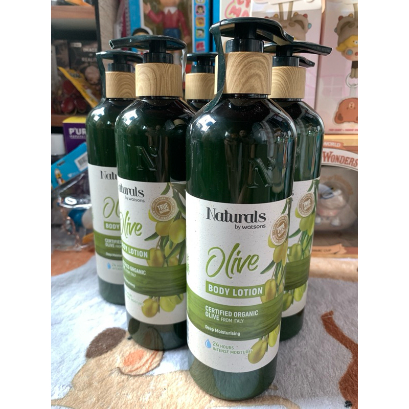 Naturals by watsons True Natural Olive BODY LOTION 490 ml. เนเชอรัล บาย วัตสัน ทรู เนเชอรัล โอลีฟ บอ