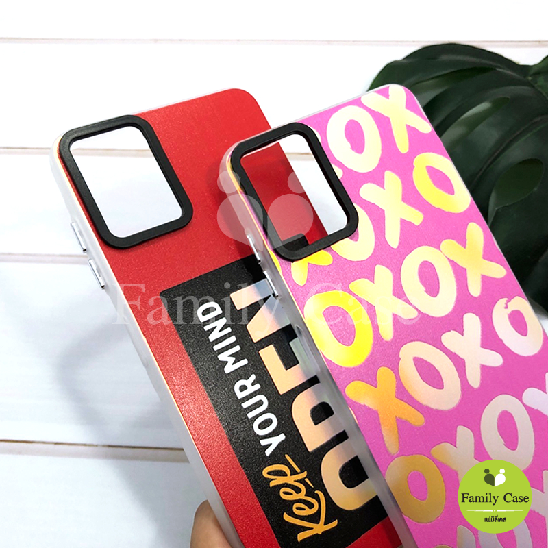 เคสขอบนิ่มด้านหลังสีเงาประกายรุ้ง OpA3x Reno12(5g) RaC75(4g) Vv V40 V40lite Y19s(4g)