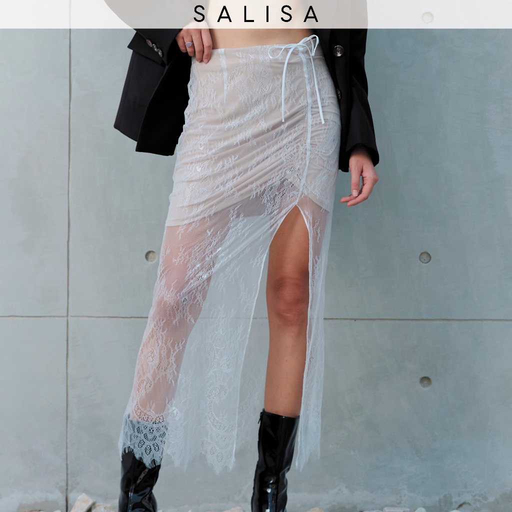 SALISA - LACE SKIRT SS25 (Removable Belt)