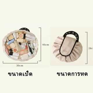 ใหม่ กันน้ํา เชือกรูด กระเป๋าเครื่อง กระเป๋าใส่อุปกรณ์อาบน้ำ กระเป๋าเครื่องสำอางที่จำเป็นสำหรับการเดินทาง
