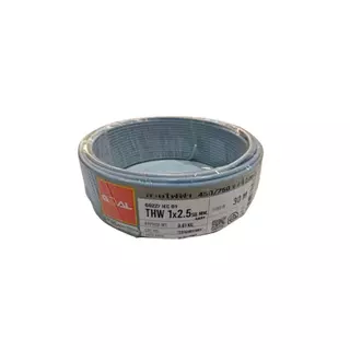 Big Home : สายไฟทองแดง GOAL THW 1x2.5 ตร.มม. 30 เมตร (ม้วน) สำหรับงานเดินสายไฟอาคาร ได้มาตรฐาน