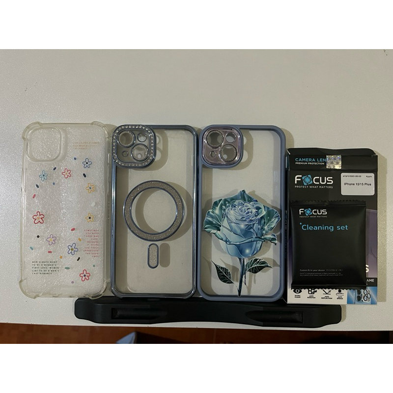 เคสมือสอง i15 plus 3ชิ้น+เลนส์ครอบกล้องFocus #เคสiphoneมือสอง(14plusใส่ได้)