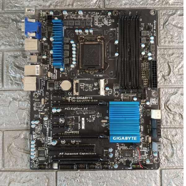 ⚡️ เมนบอร์ด MAINBOARD GA-Z77X-D3H (rev. 1.0) LGA 1155 ไม่มีฝาหลัง ฟรีSpeaker เมนบอร์ด