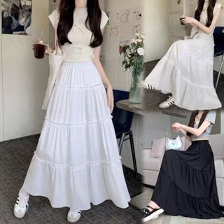 🌸Swift Bra🌸กระโปรง y2k กระโปรงยาว สไตล์เกาหลี ✅มีซับใน✅ เอวก…