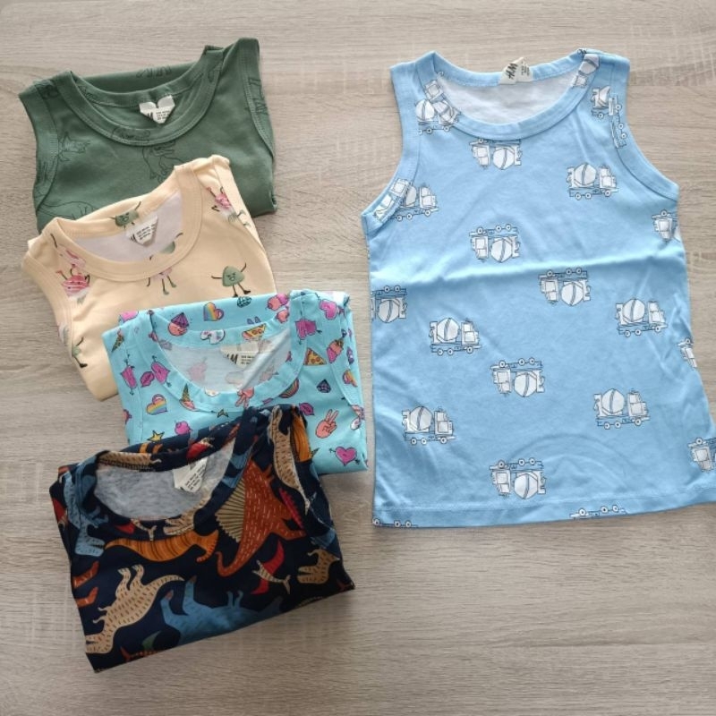 เสื้อกล้ามเด็ก ผ้าคอตตอล นิ่ม เหมาะกับหน้าร้อน size 2T-8T