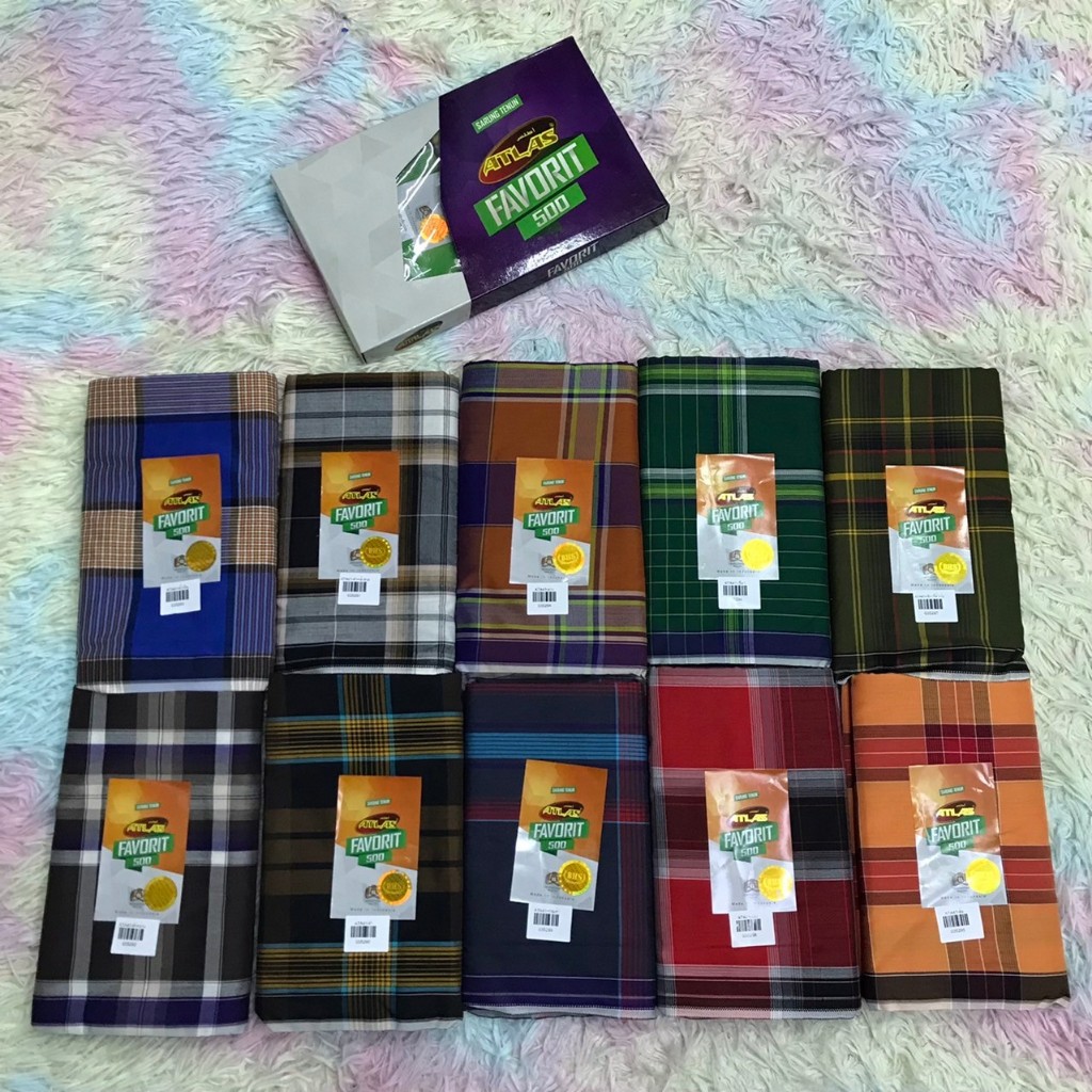 SOPHIA โสร่งชาย ATLAS รุ่น FAVORIT 500 คอตตอนแท้ 100% สวมใส่สบาย รหัส ATA41