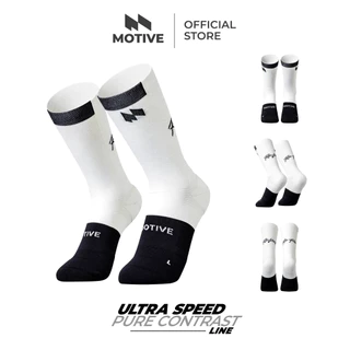 MOTIVE SOCK ULTRA SPEED ถุงเท้าวิ่ง รุ่น Pure Contrast ถุงเท้ากีฬา ถุงเท้าวิ่ง
