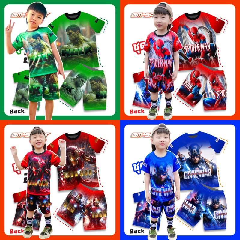 ชุดเด็กแขนสั้นขาสั้น เนื้อผ้าไมโครไฟเบอร์ รุ่นBM