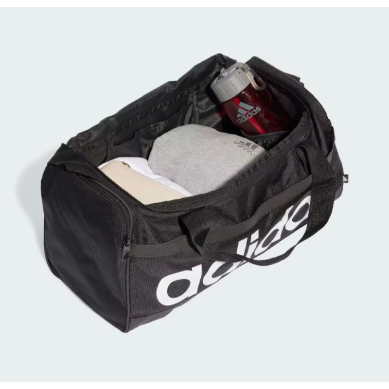Adidas กระเป๋าดัฟเฟิลขนาดเล็ก Essentials Linear Duffel Bag Small ( HT4742 ) ของแท้ ป้ายไทย