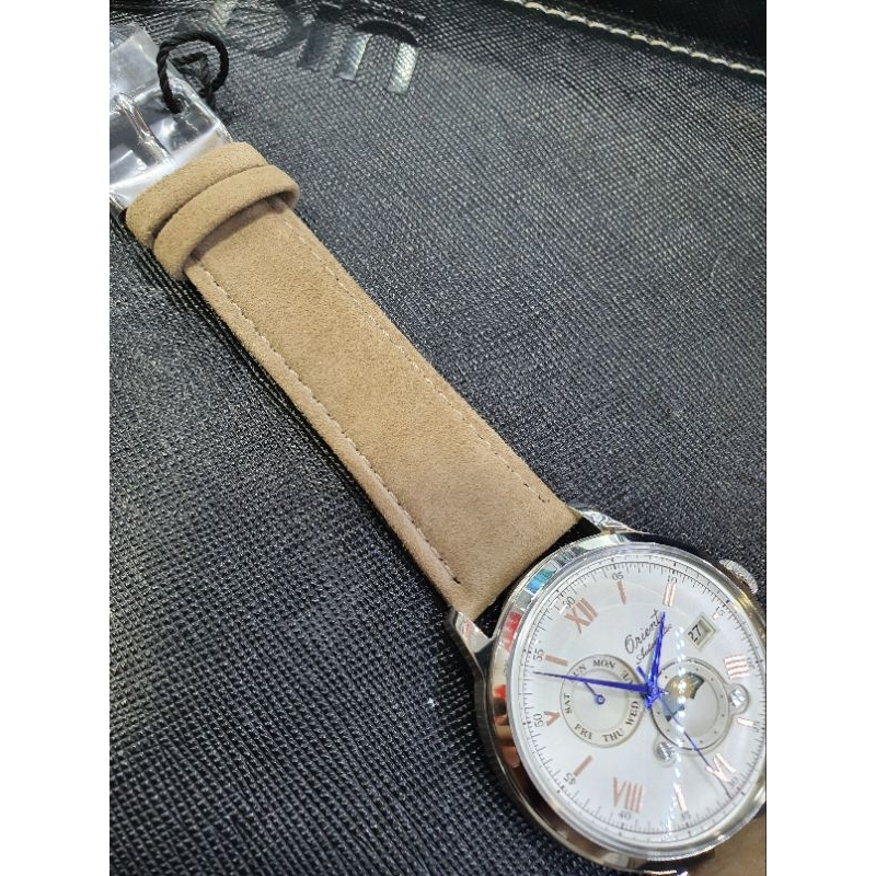 นาฬิกาข้อมือผู้ชาย Orient 75th Anniversary ORIENT Bambino Classic Sun & Moon Limited Edition