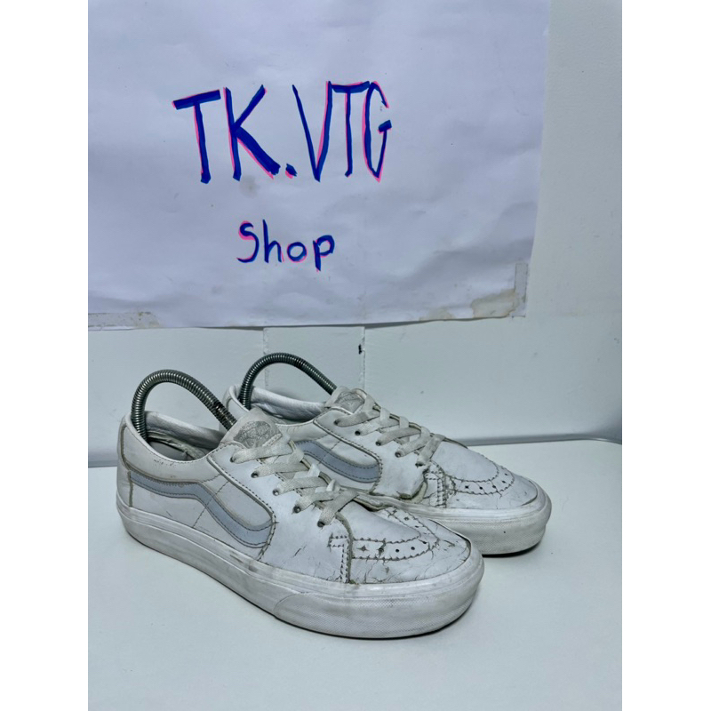 Vans Sk8 low หนังขาว มือ2