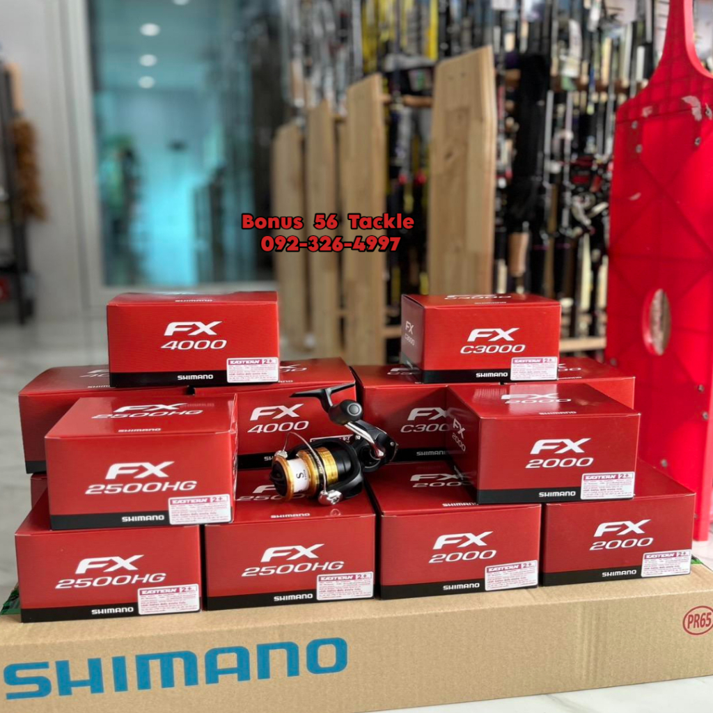 Shimano รุ่น  FX  รอกสปินตกปลา  มี 4 เบอร์ให้เลือก 1000 2000  2500 3000 4000 - รูปที่ 3