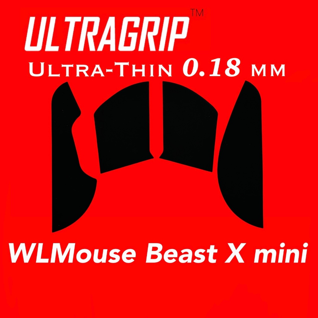 ULTRAGRIP Mouse Grip Tape กริปเทปสำหรับเมาส์(WLMouse Beast X mini) บางเฉียบสุดๆเพียงแค่ 0.18มม.