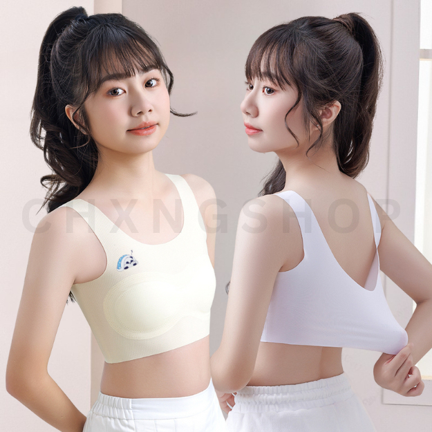 เสื้อชั้นในเด็กผู้หญิง ซับในนักเรียน ไร้ตะเข็บ สำหรับเด็กนักเรียน เด็กวัยรุ่น B-143 สีสันหลากสี