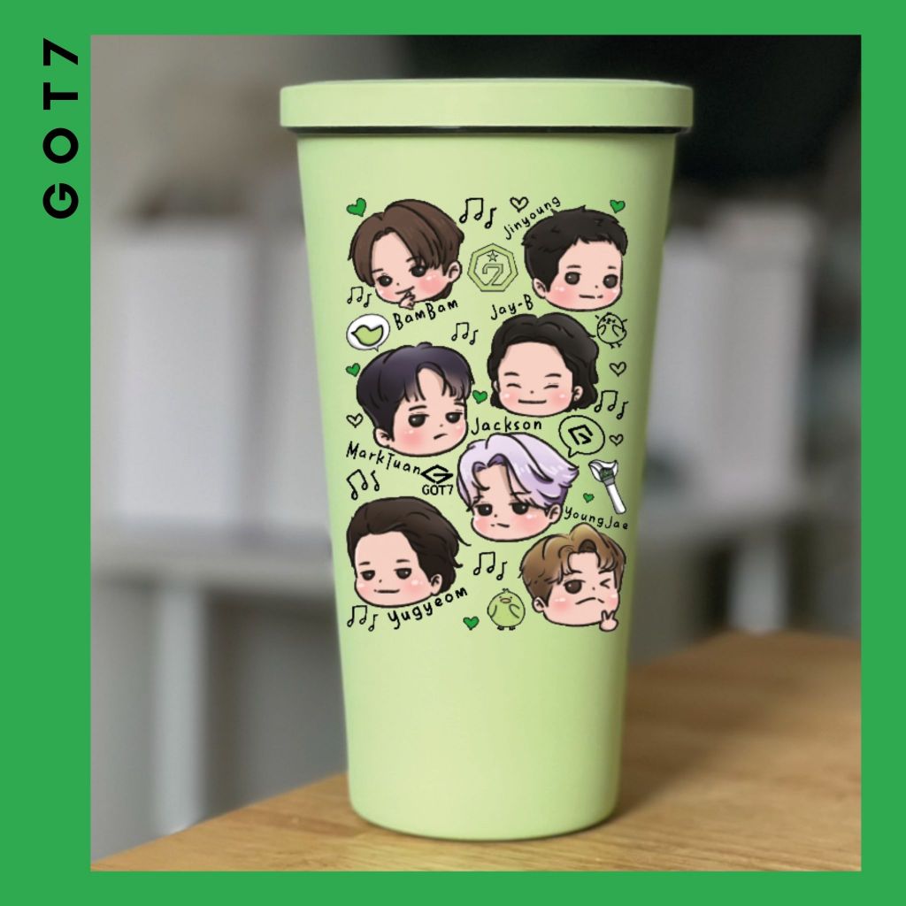 GC2. แก้ว GOT7CARTOON : GOT7 : Marktuan : BAMBAM : Jackson : Jinyoung : YoungJae : Yugyeom : JayB