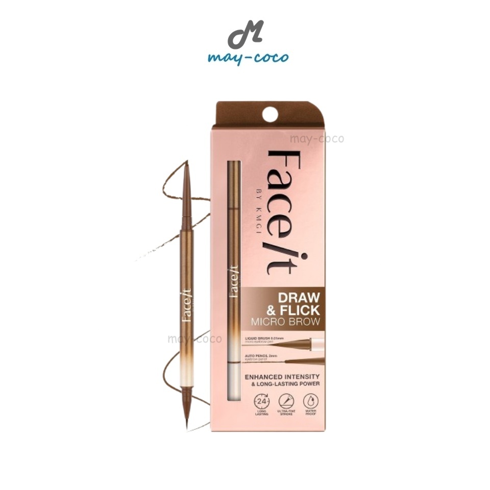 ถูก/แท้/มีไลฟ์ ดินสอเขียนคิ้ว Charmiss Brookie Brow Slim Pencil เขียนคิ้ว คิ้วสวย ติดทน กันน้ำ