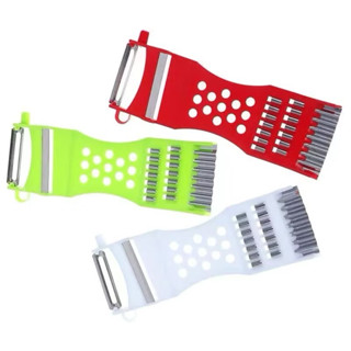 มีดปอกผลไม้ ที่ขูดมะละกอ เครื่องตัดผักเอนกประสงค์ แบบหนา  5i…